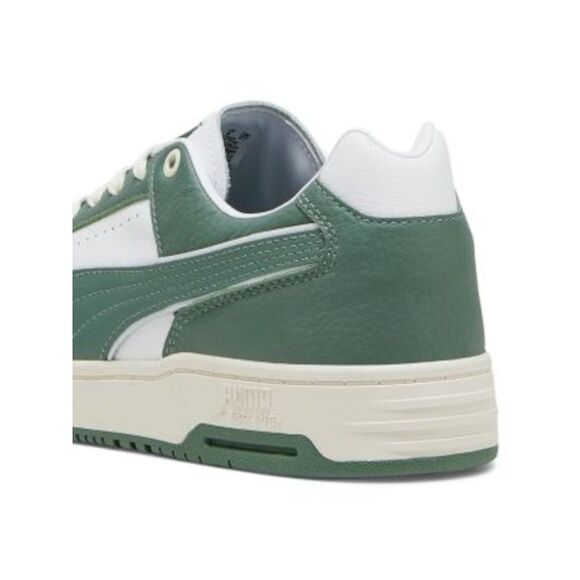 PUMA Mens White Logo Slipstream Round Toe Platform Leather Sneakers Shoes 8.5 - Picture 2 of 4